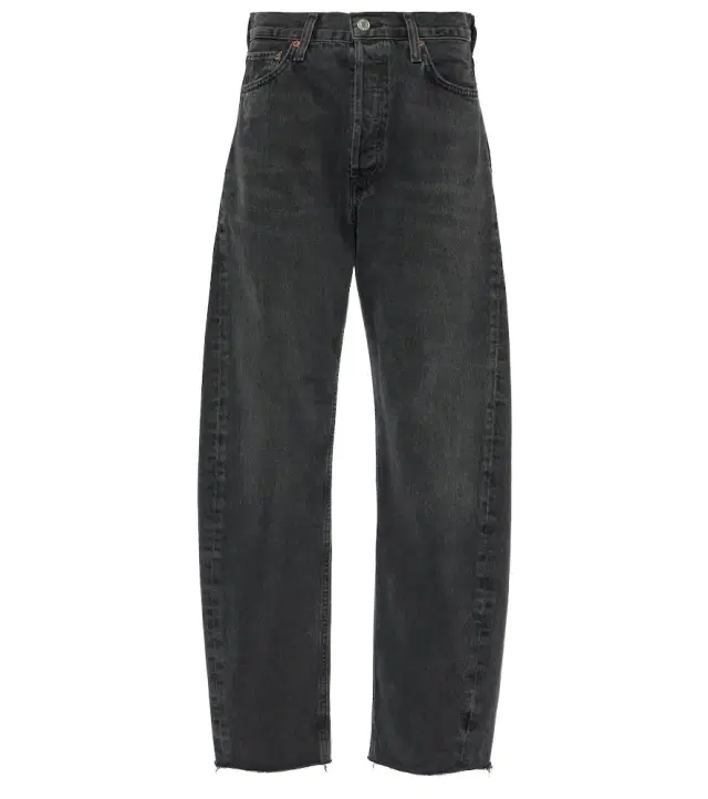 Luna high-rise barrel-leg jeans