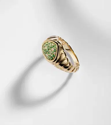 Marina B Timo 18kt gold ring with tsavorites and diamonds | Thumbnail 2 Marina B Timo 18kt gold ring with tsavorites and diamonds | Thumbnail 2