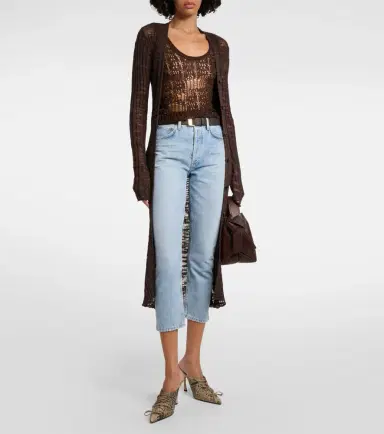 Agolde Riley high-rise cropped straight jeans | Thumbnail 5