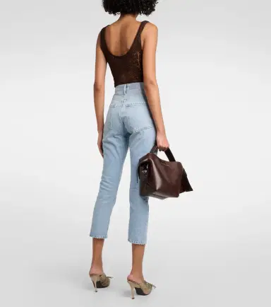 Agolde Riley high-rise cropped straight jeans | Thumbnail 7