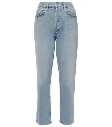 Agolde Riley high-rise cropped straight jeans | Thumbnail 1
