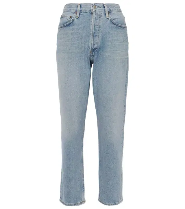 Agolde Riley high-rise cropped straight jeans
