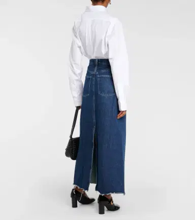 Agolde Hilla denim maxi skirt | Thumbnail 2