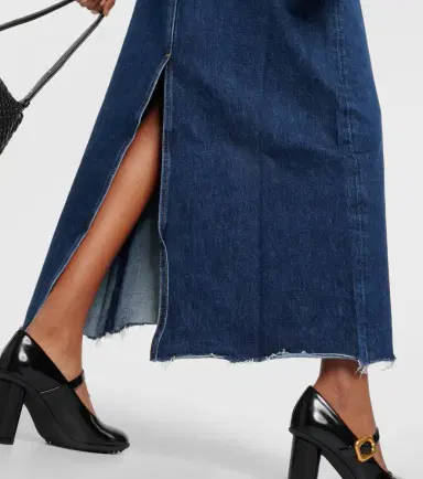 Agolde Hilla denim maxi skirt | Thumbnail 4