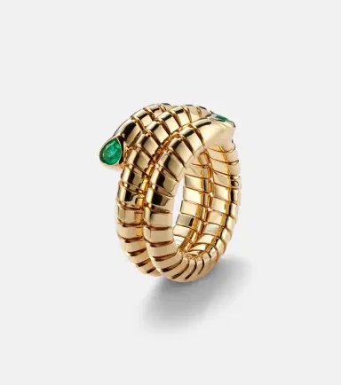 Marina B Trisola 18kt gold ring with emeralds | Thumbnail 3
