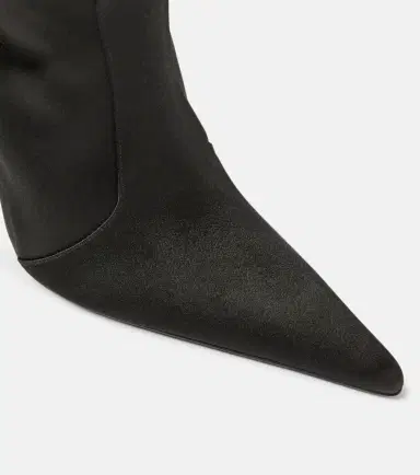 Magda Butrym Floral-appliqué satin sock boots | Thumbnail 3