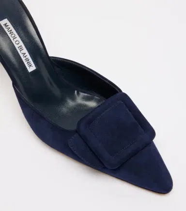 Manolo Blahnik Maysale 70 suede mules | Thumbnail 4