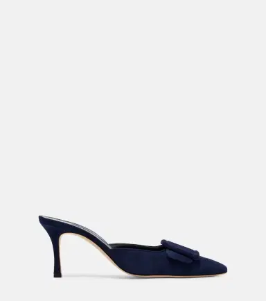 Manolo Blahnik Maysale 70 suede mules | Thumbnail 5