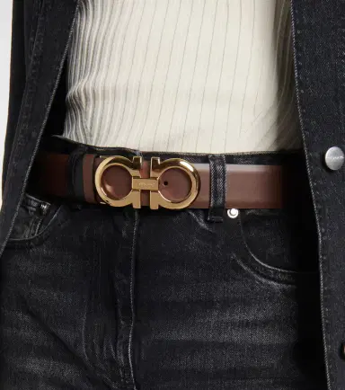 Ferragamo Gancini reversible leather belt | Thumbnail 2