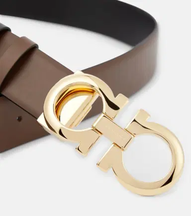 Ferragamo Gancini reversible leather belt | Thumbnail 4