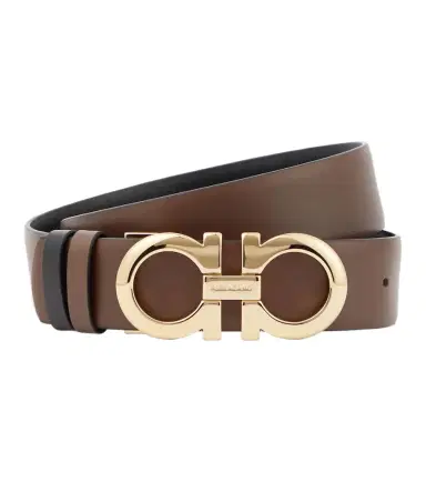 Ferragamo Gancini reversible leather belt | Thumbnail 1