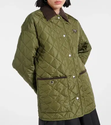 Prada Re-Nylon quilted jacket | Thumbnail 3 Prada Re-Nylon quilted jacket | Thumbnail 3