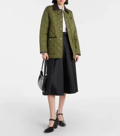 Prada Re-Nylon quilted jacket | Thumbnail 6 Prada Re-Nylon quilted jacket | Thumbnail 6
