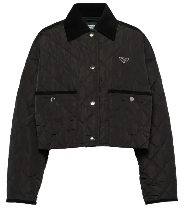 Re-Nylon quilted cropped jacket