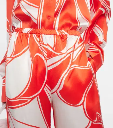 SIR Ramona printed silk satin wide-leg pants | Thumbnail 3
