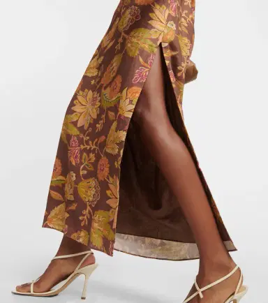 SIR Josefina floral linen midi dress | Thumbnail 2