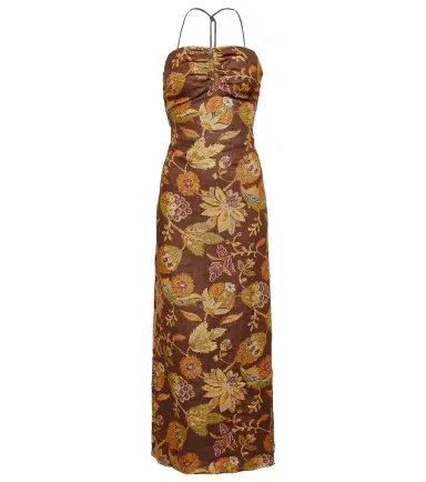 SIR Josefina floral linen midi dress | Thumbnail 1