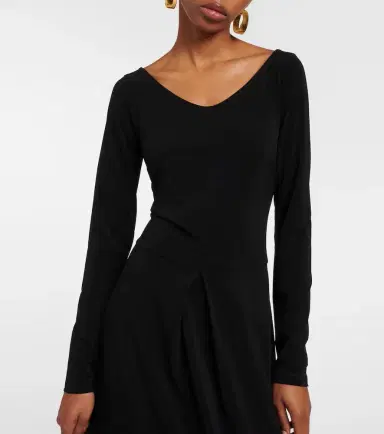 Max Mara Valido pleated jersey maxi dress | Thumbnail 2