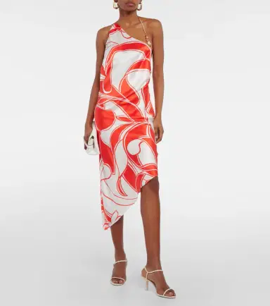 SIR Ramona printed silk midi dress | Thumbnail 4