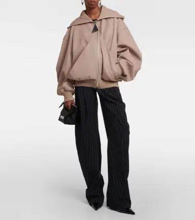The Attico Bomber wool gabardine jacket | Thumbnail 2