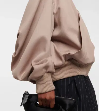 The Attico Bomber wool gabardine jacket | Thumbnail 6