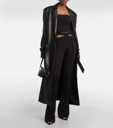 The Attico Cutout jersey flared pants | Thumbnail 2