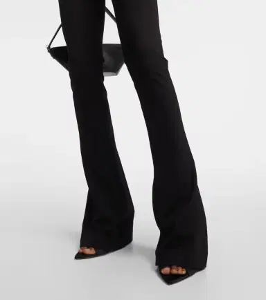 The Attico Cutout jersey flared pants | Thumbnail 4