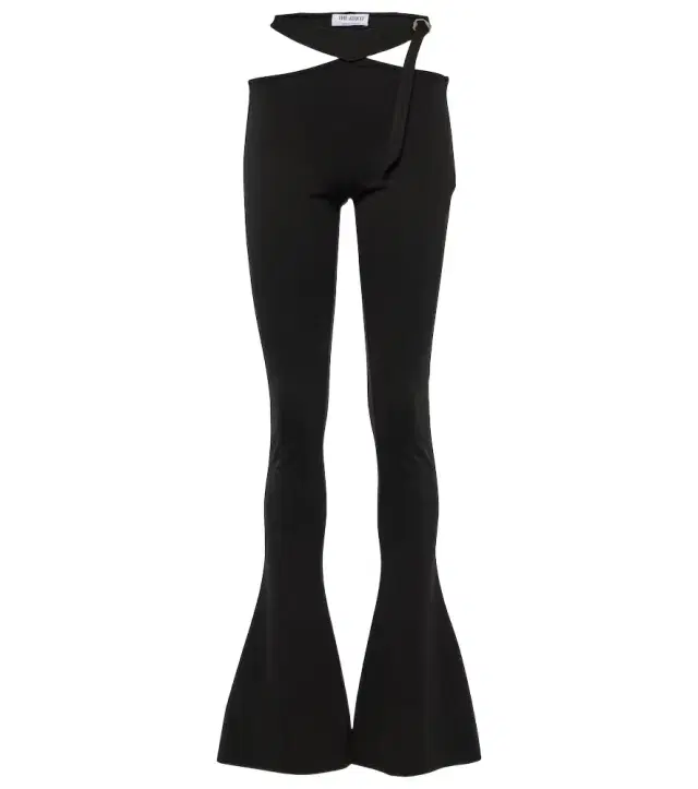 The Attico Cutout jersey flared pants