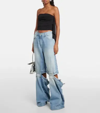 The Attico Embellished off-shoulder top | Thumbnail 2