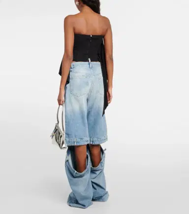 The Attico Embellished off-shoulder top | Thumbnail 4