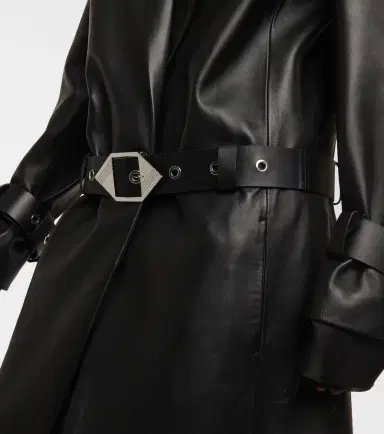 The Attico Belted leather coat | Thumbnail 2 The Attico Belted leather coat | Thumbnail 2