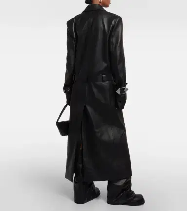 The Attico Belted leather coat | Thumbnail 6 The Attico Belted leather coat | Thumbnail 6
