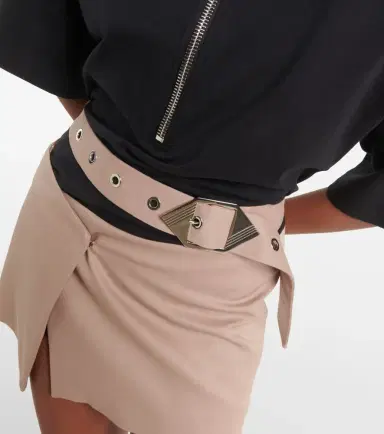 The Attico Virgin wool gabardine wrap skirt | Thumbnail 4 The Attico Virgin wool gabardine wrap skirt | Thumbnail 4