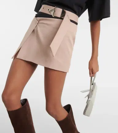 The Attico Virgin wool gabardine wrap skirt | Thumbnail 5 The Attico Virgin wool gabardine wrap skirt | Thumbnail 5