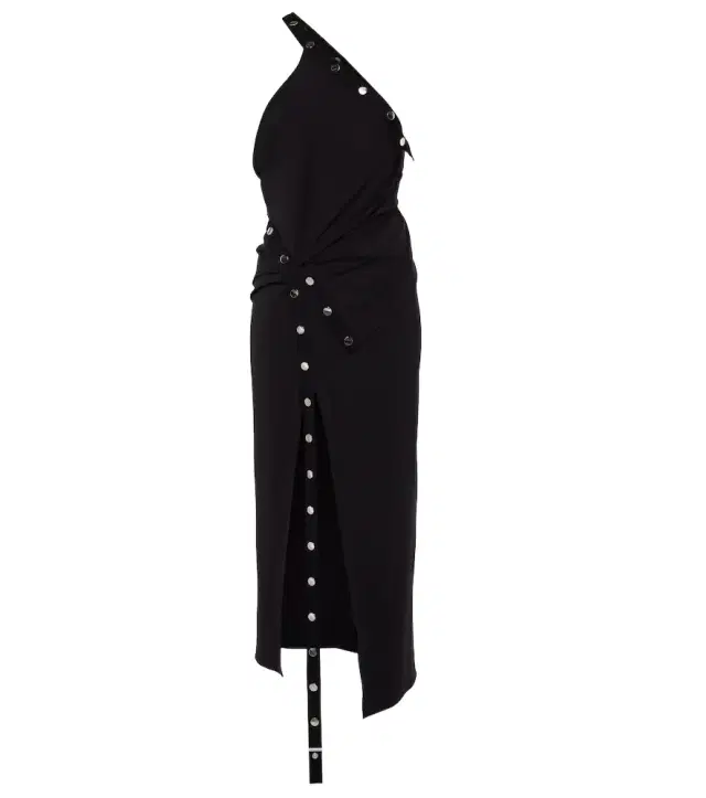 The Attico Embellished jersey midi dress