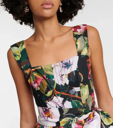 Dolce & Gabbana Floral cotton gown | Thumbnail 2