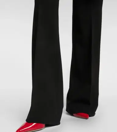 Dolce & Gabbana Milano high-rise jersey flared pants | Thumbnail 3 Dolce & Gabbana Milano high-rise jersey flared pants | Thumbnail 3
