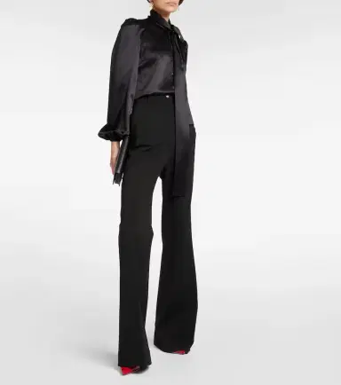 Dolce & Gabbana Milano high-rise jersey flared pants | Thumbnail 5 Dolce & Gabbana Milano high-rise jersey flared pants | Thumbnail 5