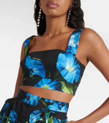 Dolce & Gabbana Floral cotton bra top | Thumbnail 3 Dolce & Gabbana Floral cotton bra top | Thumbnail 3