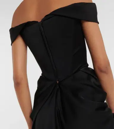 Vivienne Westwood Off-shoulder bustier crêpe minidress | Thumbnail 5