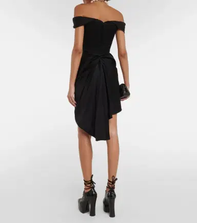 Vivienne Westwood Off-shoulder bustier crêpe minidress | Thumbnail 6