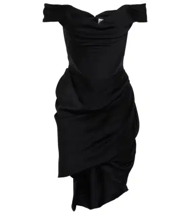 Vivienne Westwood Off-shoulder bustier crêpe minidress | Thumbnail 1