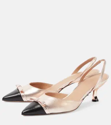 Malone Souliers Bernadette leather slingback pumps | Thumbnail 4