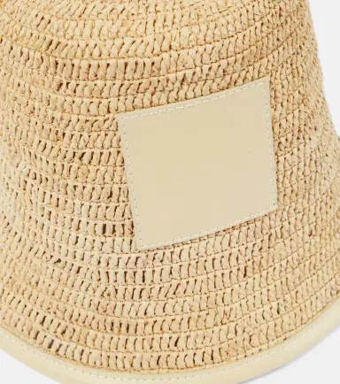 Jacquemus Le Bob Soli logo raffia bucket hat | Thumbnail 2