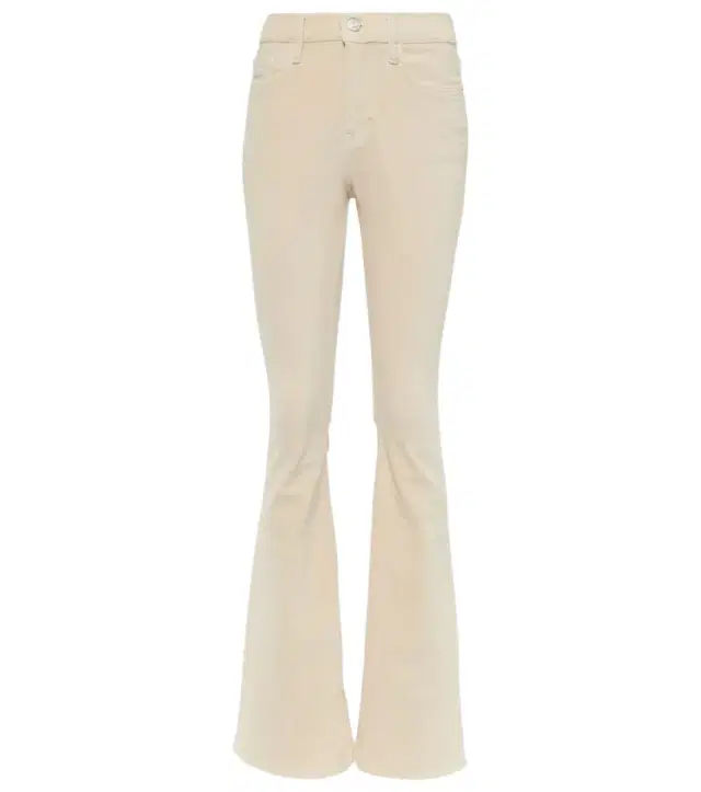 Frame Le High Flare Velveteen velvet flared jeans