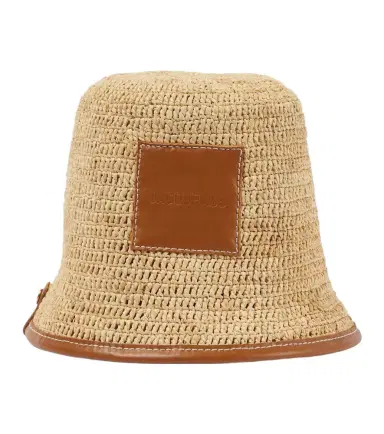 Jacquemus Le Bob Soli raffia bucket hat | Thumbnail 1 Jacquemus Le Bob Soli raffia bucket hat | Thumbnail 1