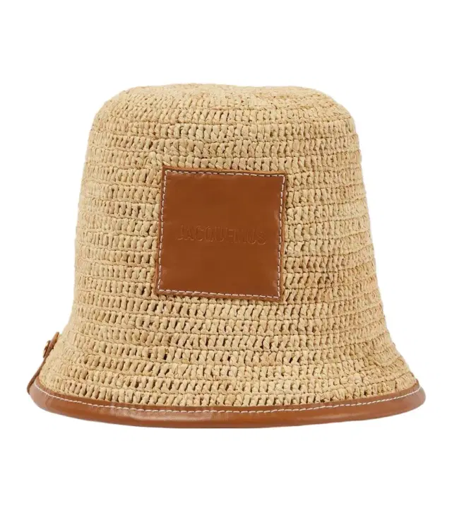 Jacquemus Le Bob Soli raffia bucket hat