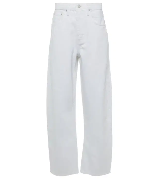 Frame Long Barrel high-rise barrel-leg jeans