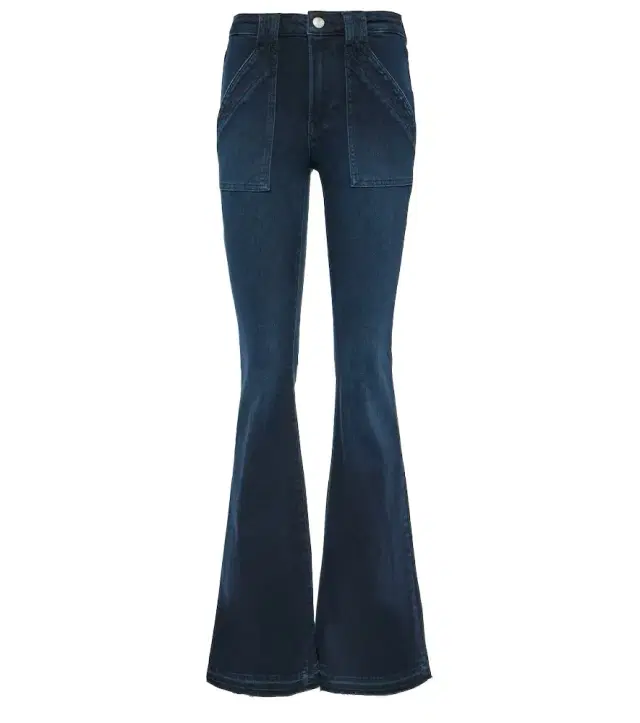 Frame Le High Flare Trapunto high-rise flared jeans