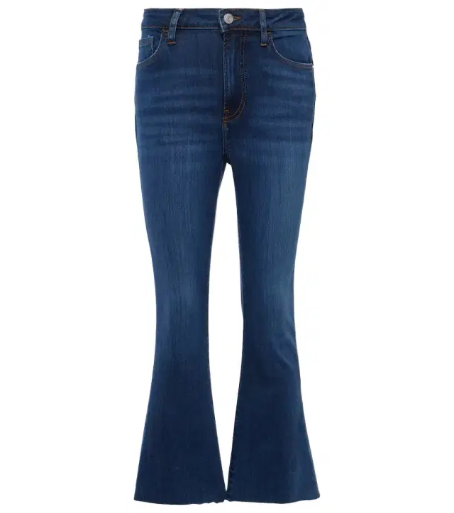Frame Le Crop Mini Boot mid-rise bootcut jeans